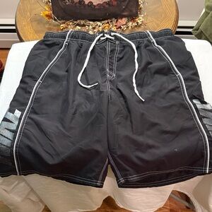 Nike Black Shorts with White Stitching